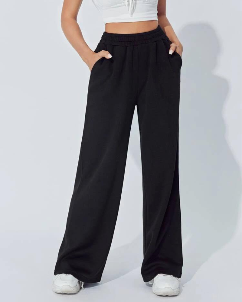 PANTALON PALAZZO LARGO NEGRO