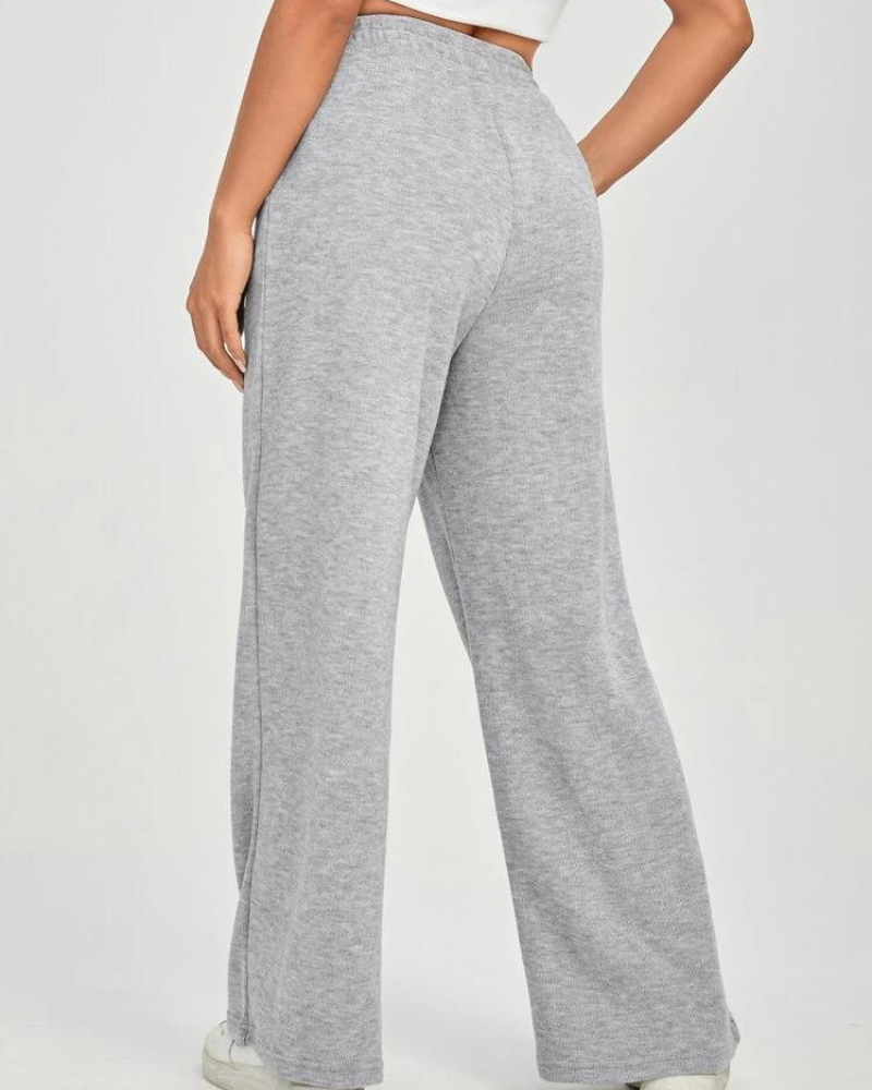 PANTALON PALAZZO LARGO MELANGE