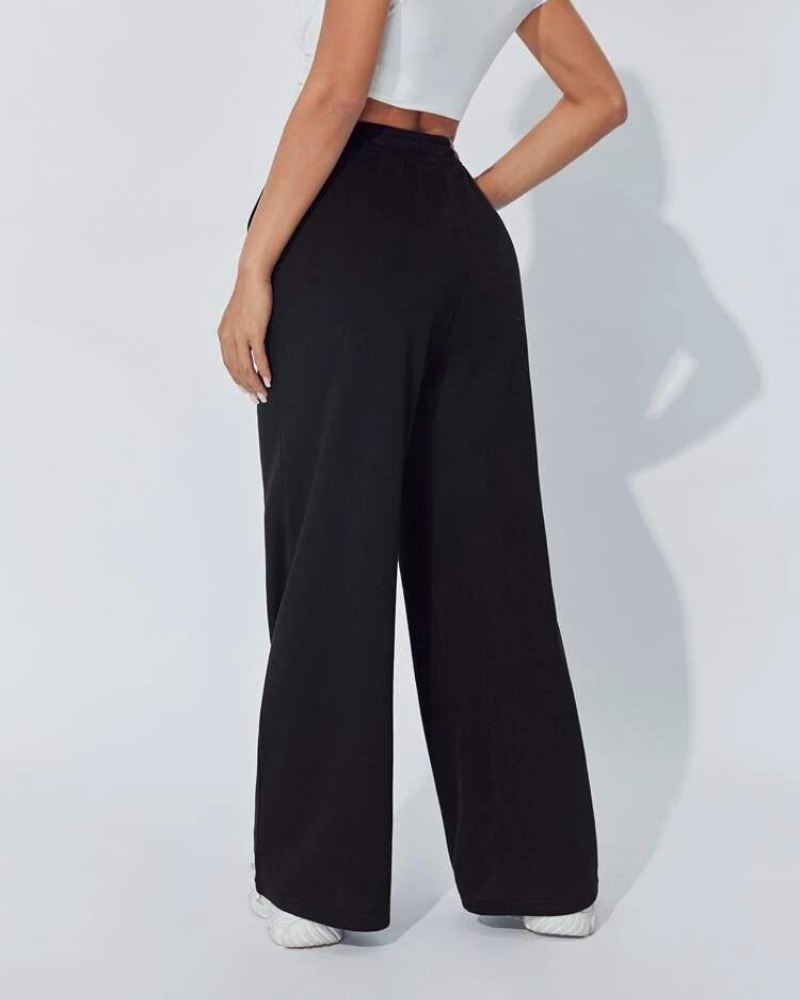 PANTALON PALAZZO LARGO NEGRO