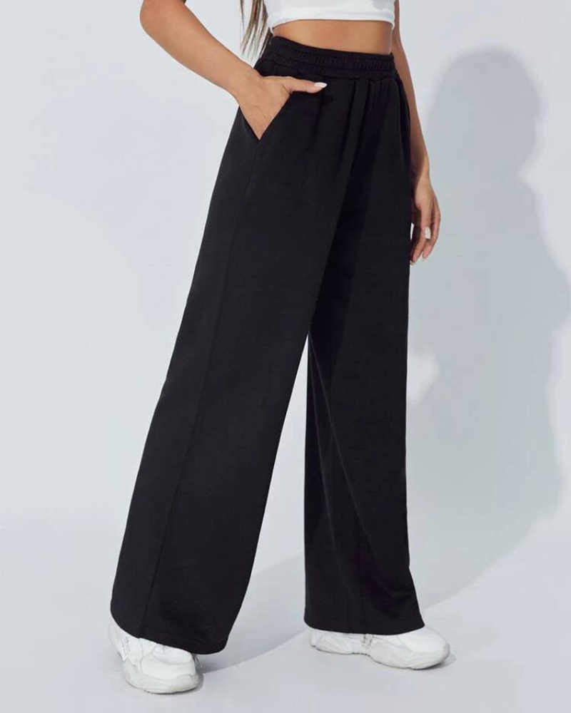 PANTALON PALAZZO LARGO NEGRO