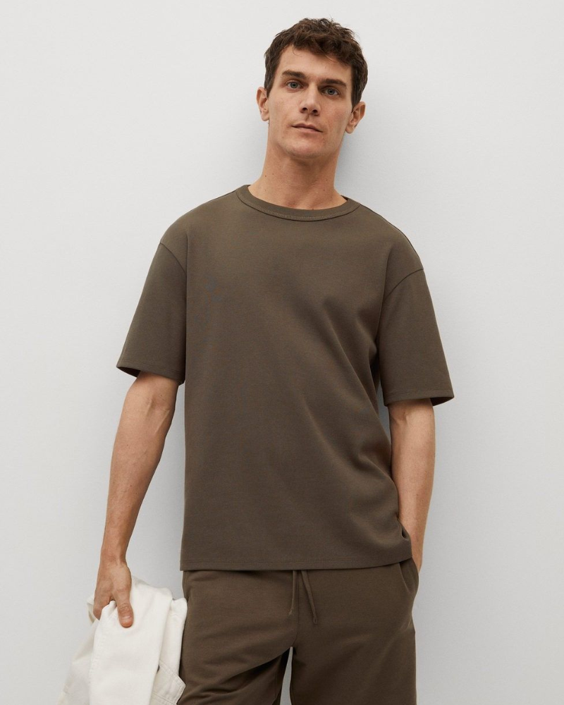 POLO OVERSIZE DE HOMBRE COLOR VERDE MILITAR