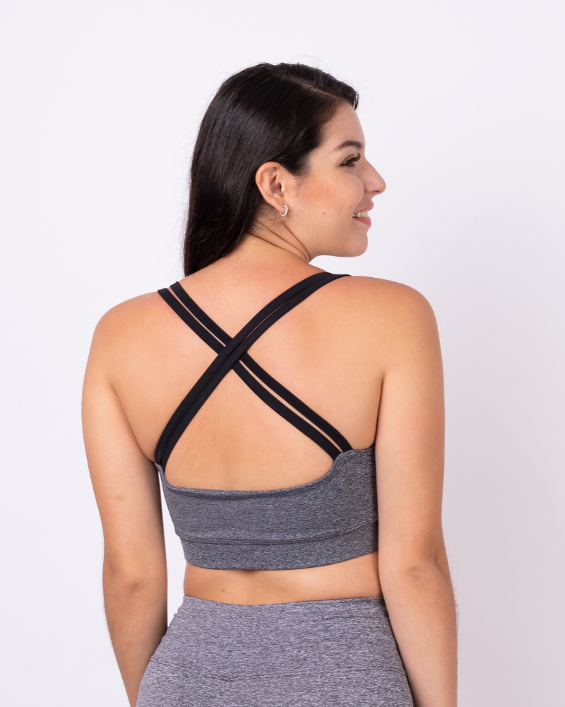 SPORT BRA MELANGE TIRAS