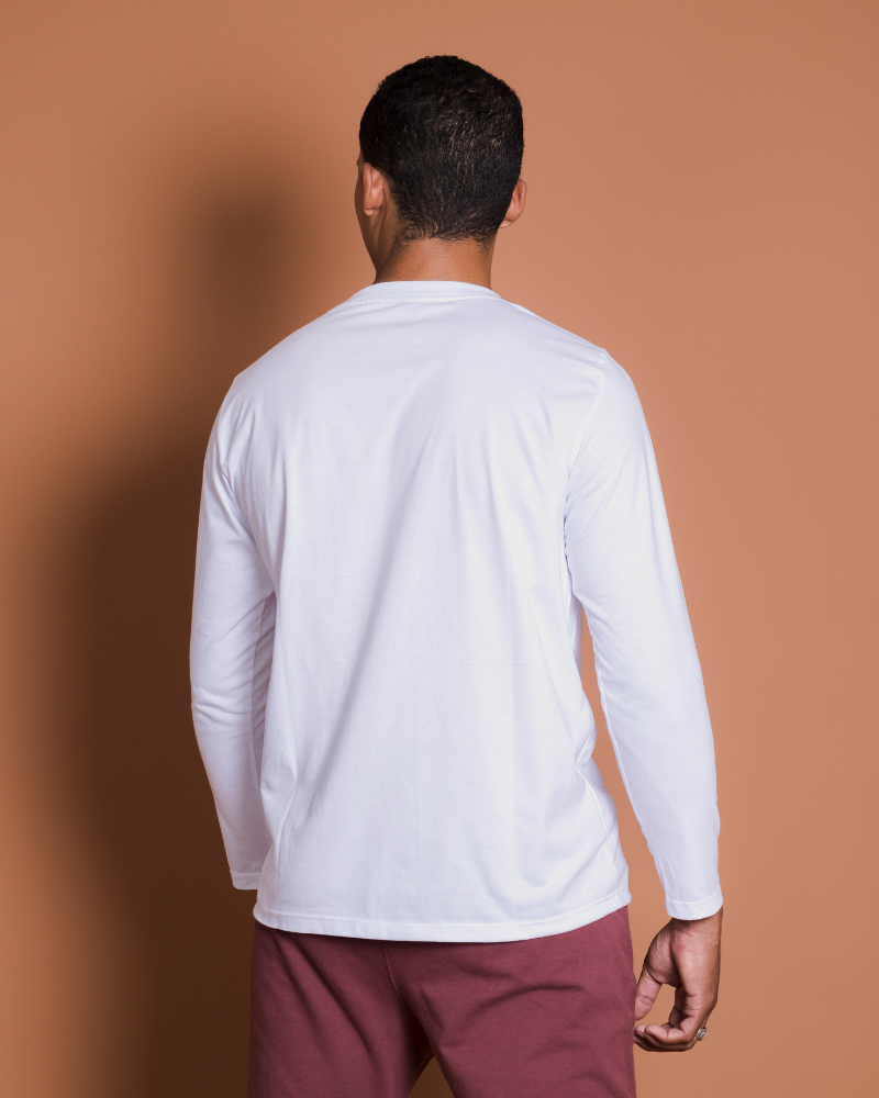 POLO MANGA LARGA BLANCO