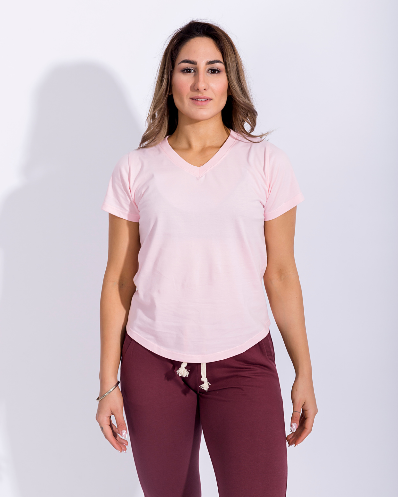 Polos cuello 2025 v para mujer