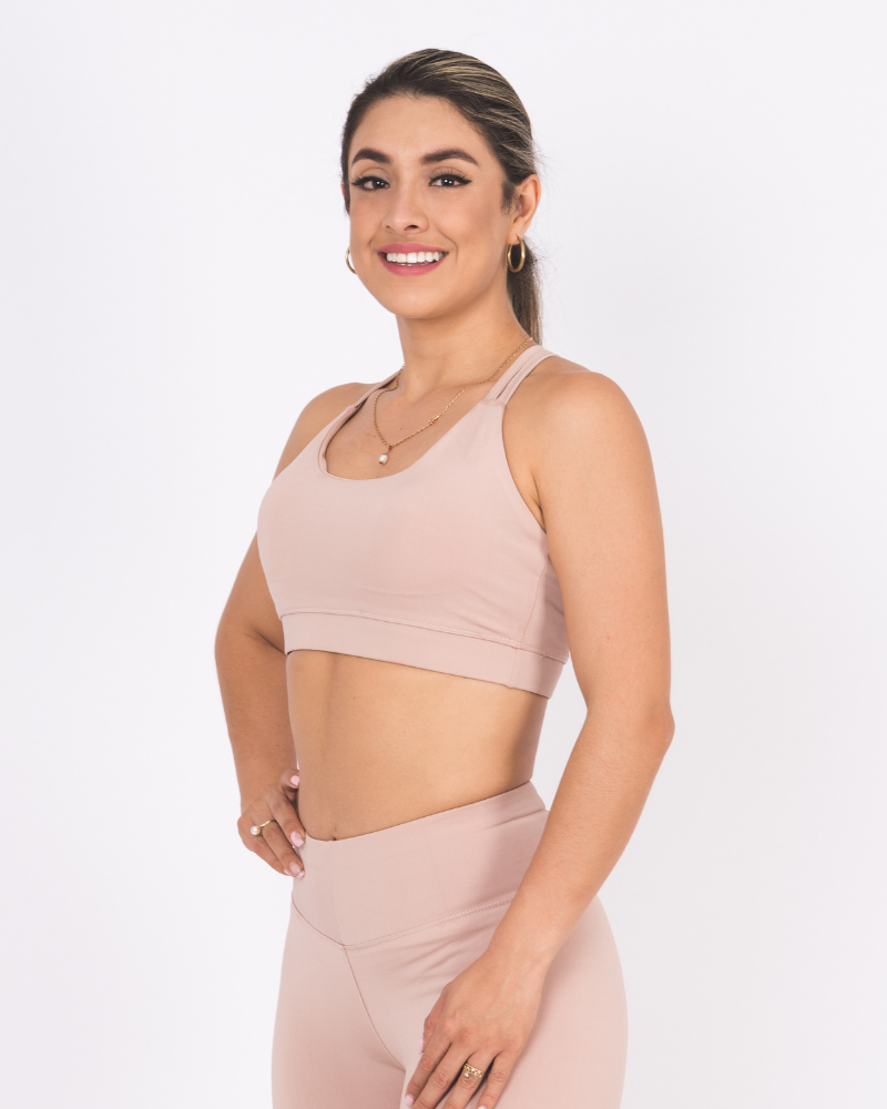 SPORT BRA NUDE TIRAS