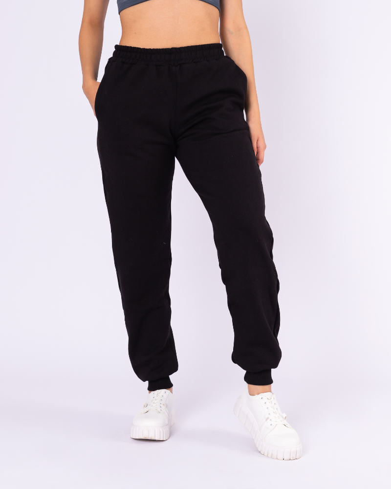 JOGGER AFRANELADO NEGRO