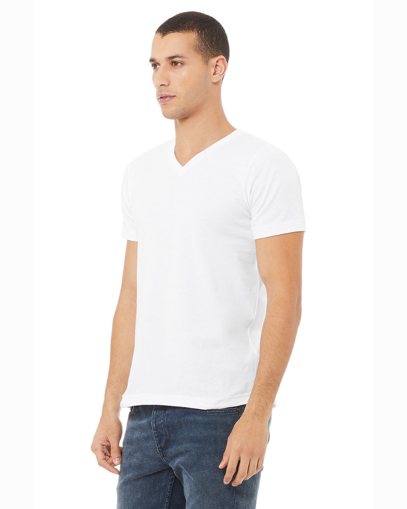 POLO CUELLO V HOMBRE BLANCO