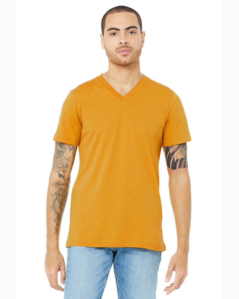 POLO CUELLO V HOMBRE MOSTAZA