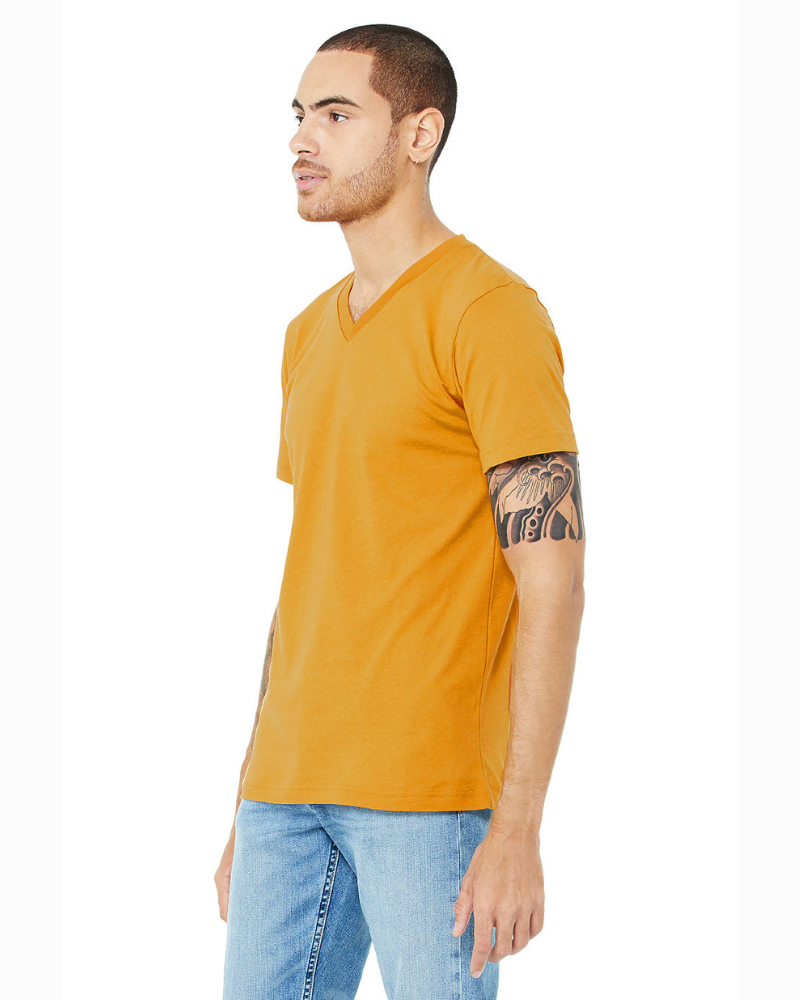 POLO CUELLO V HOMBRE MOSTAZA