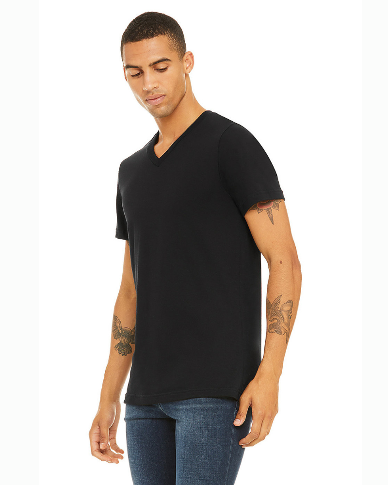 POLO CUELLO V HOMBRE NEGRO