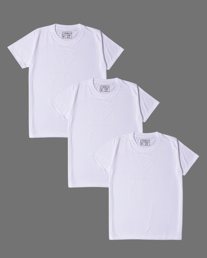 OFERTA POLOS BLANCOS (3 X S/75)