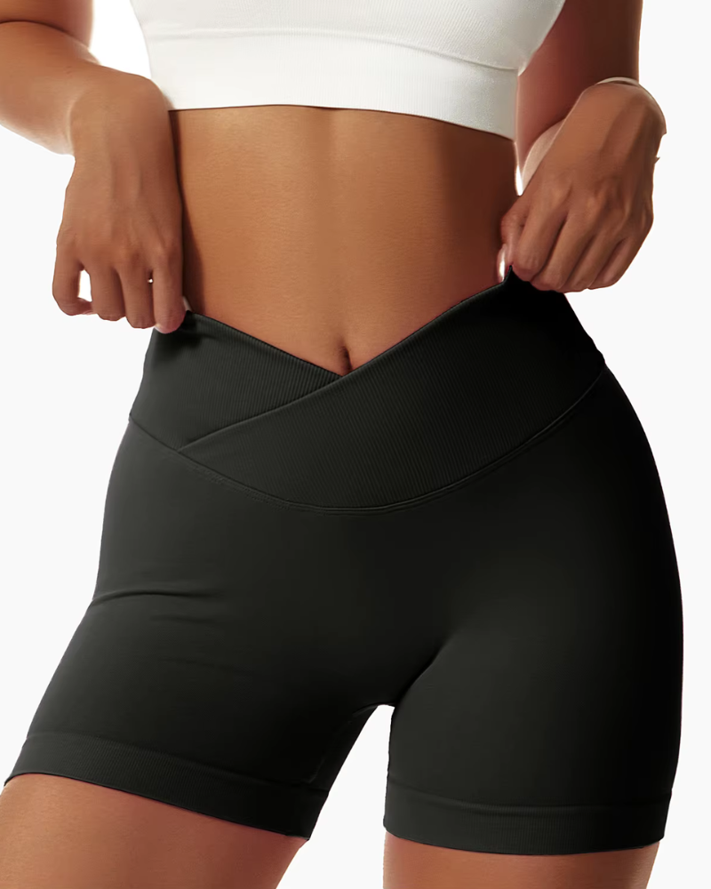SHORT DEPORTIVO PRETINA CRUZADA